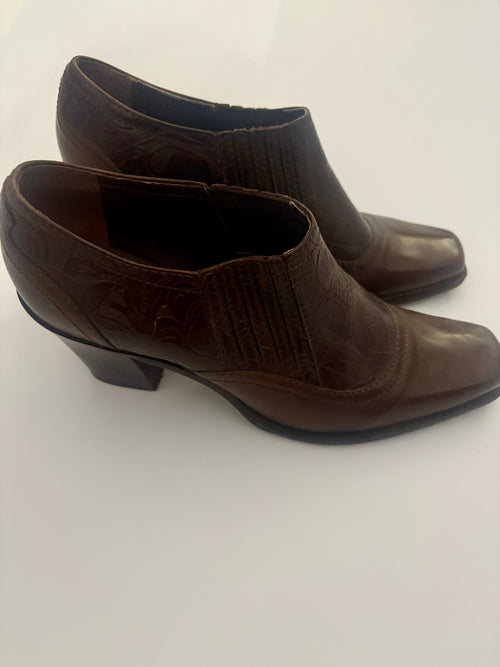 Antonio Melani Embossed Boots - Size 8