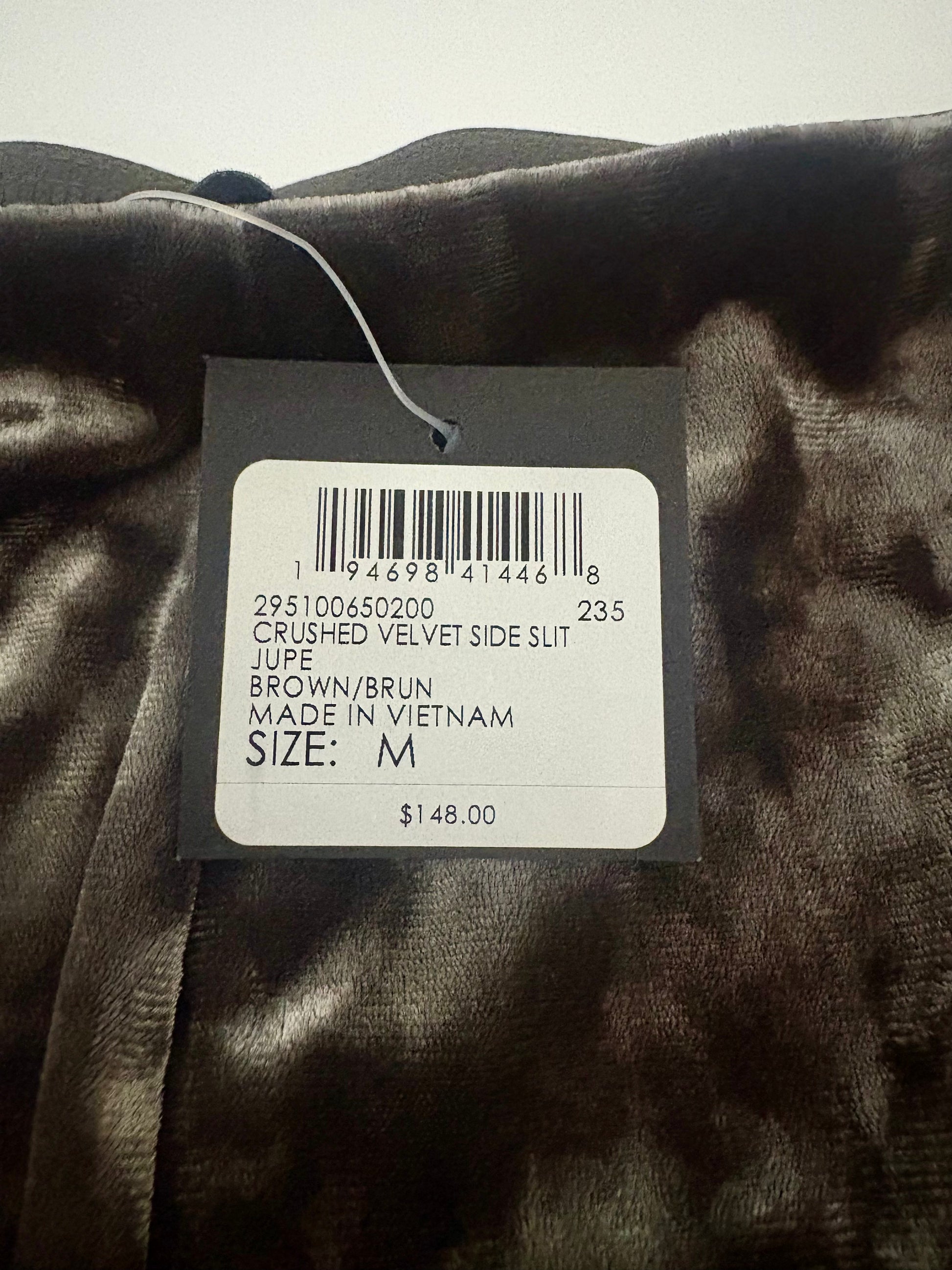 Club Monaco Velvet Skirt - Size Medium