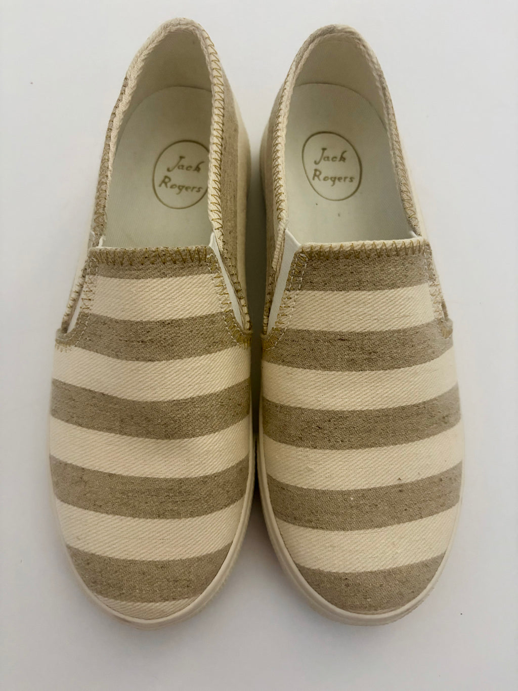 Jack Rogers Canvas slide on shoes - Size 5
