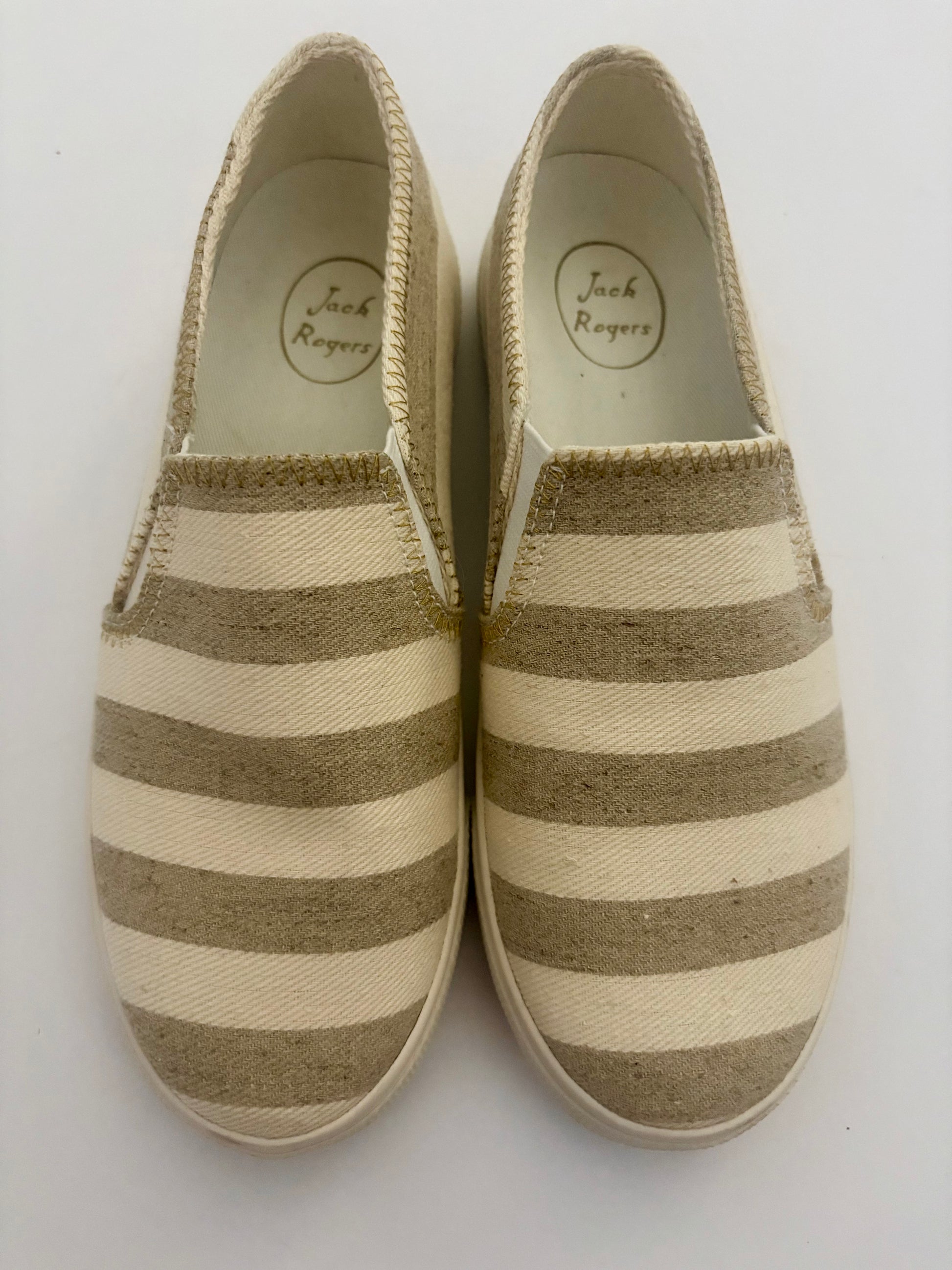 Jack Rogers Canvas slide on shoes - Size 5
