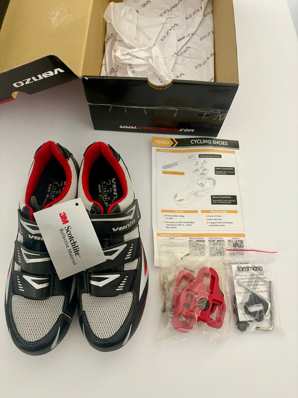 Venzo Cycling Shoes - Size W 9/ M 7.5