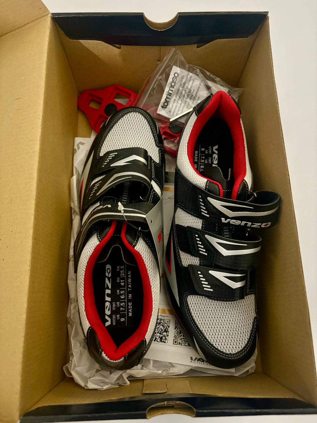 Venzo Cycling Shoes - Size W 9/ M 7.5