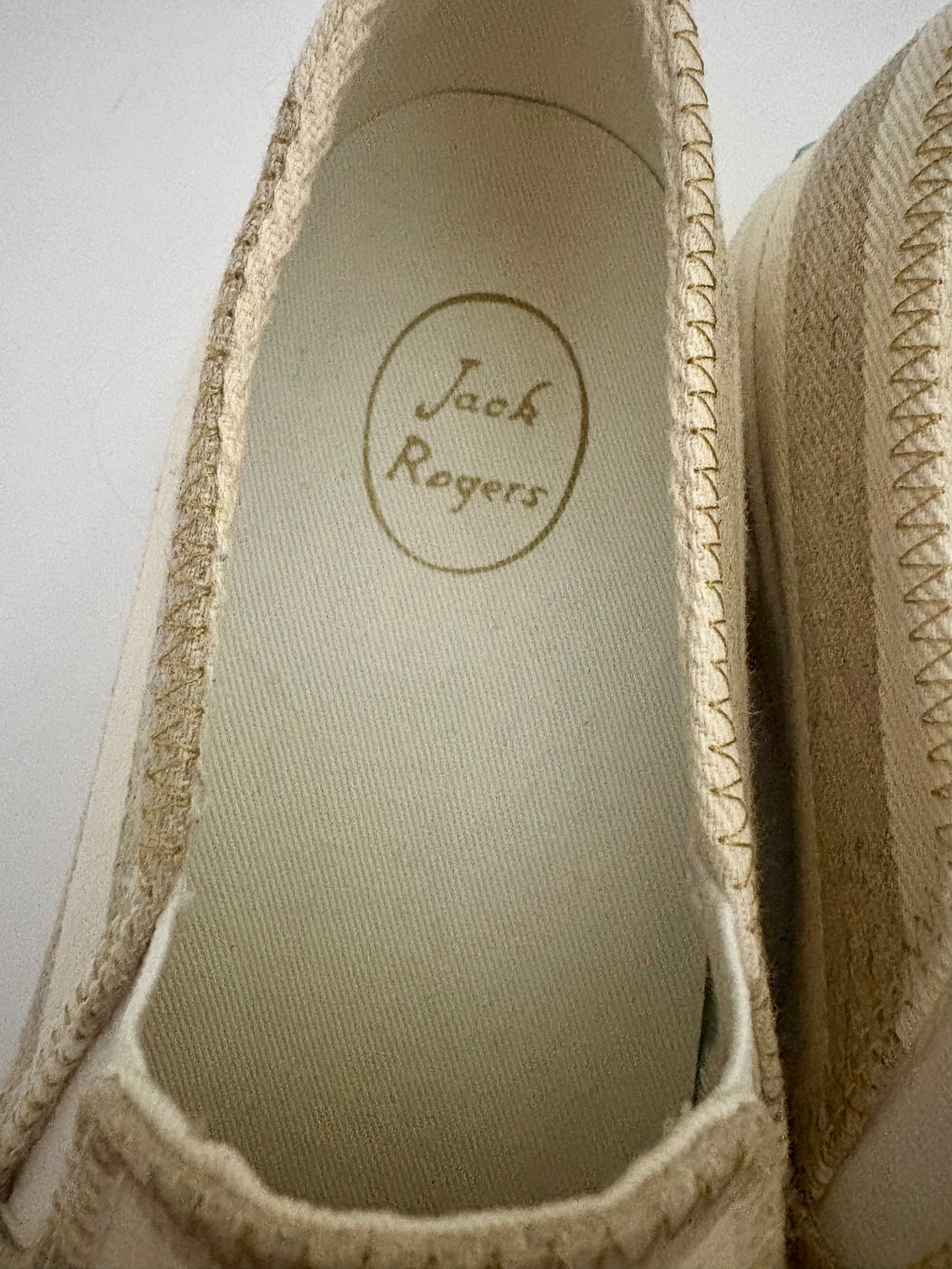 Jack Rogers Canvas slide on shoes - Size 5