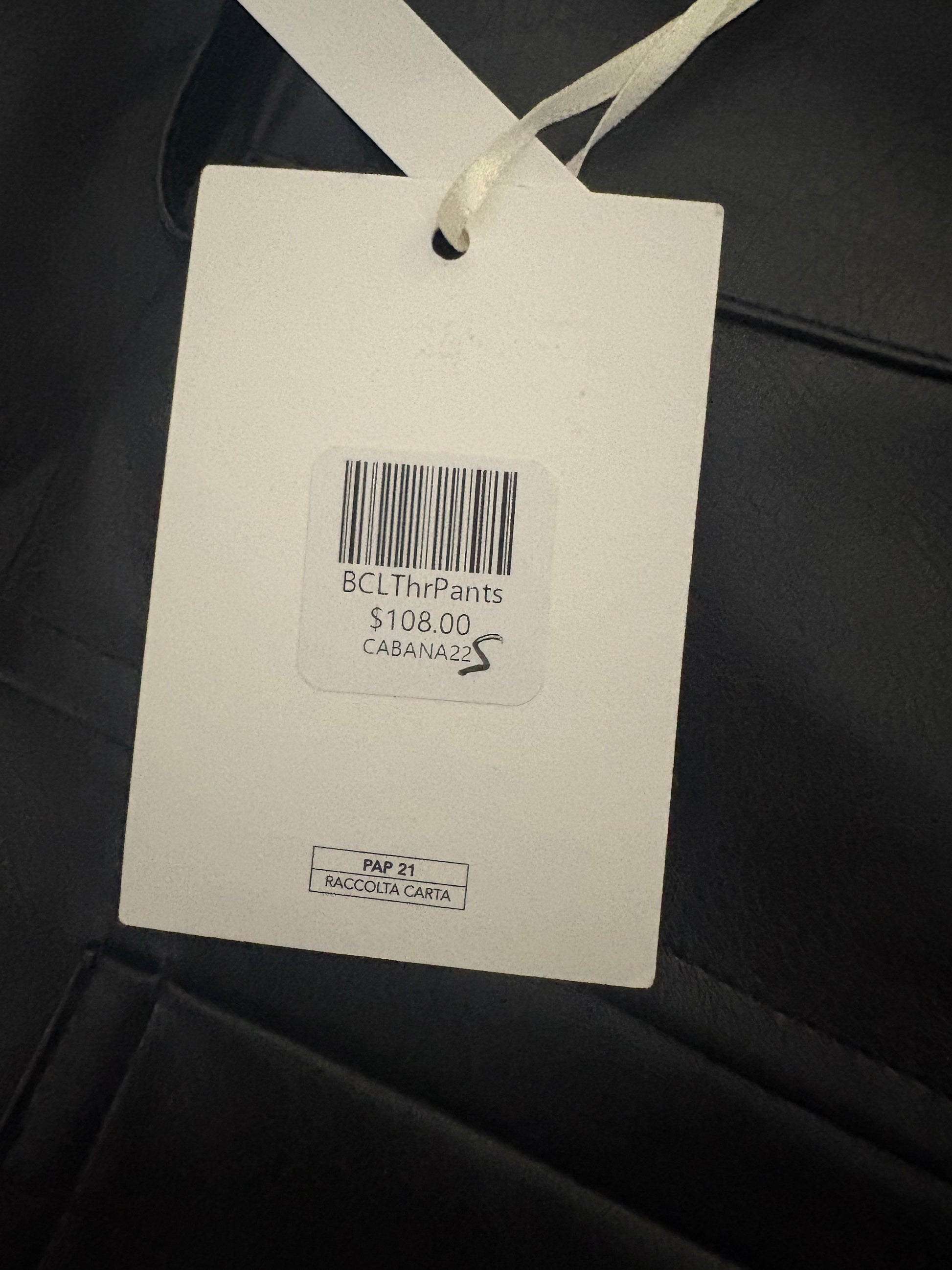 Milio Milano Faux Leather Pants - Size Small